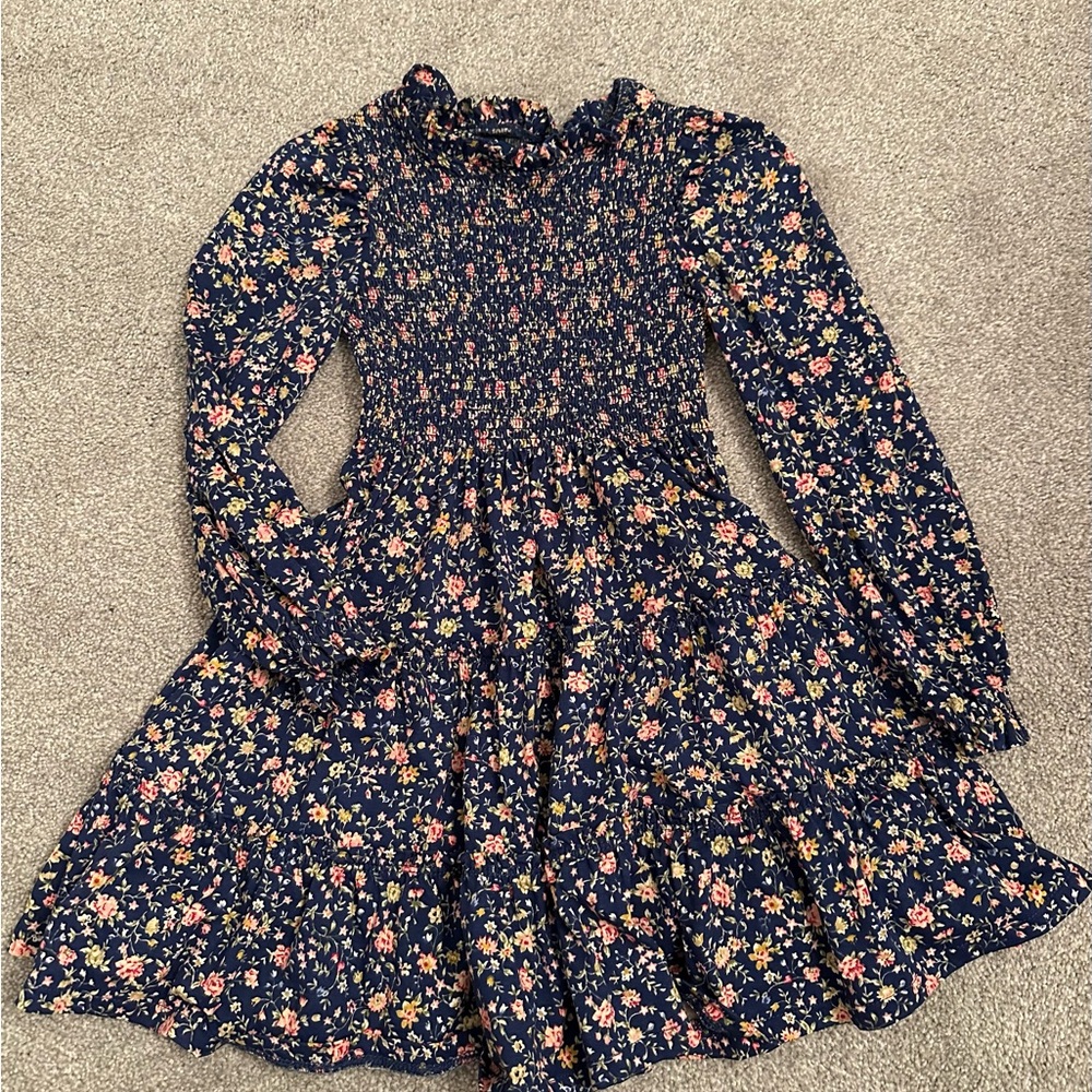 Polo by Ralph Lauren Navy Floral Kids Dress